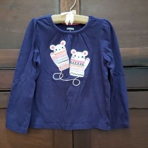 Girls winter theme shirt